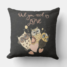 Almofada Coruja que você precisa é AMOR