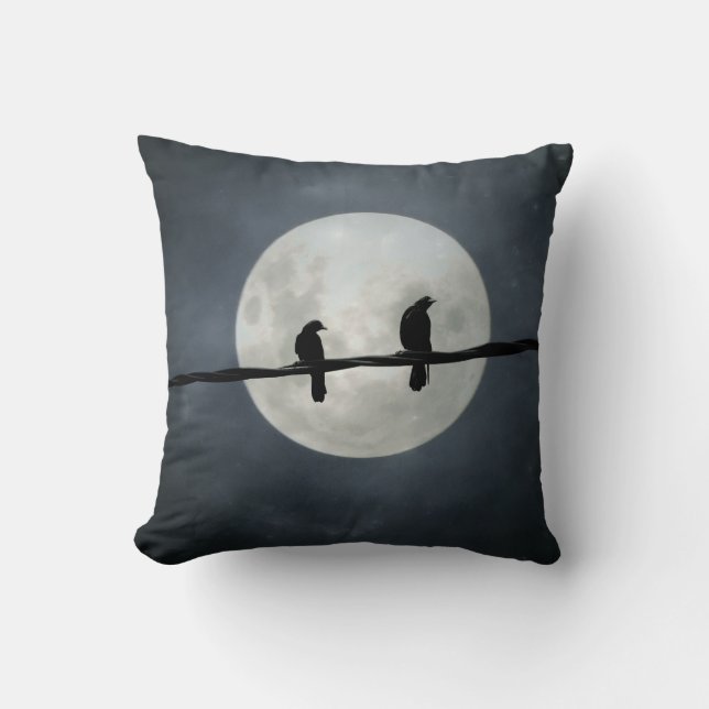 Almofada Corvos De Lua Completos Na Linha (Frente)