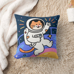 Almofada CosmoCat: Peças em Órbita