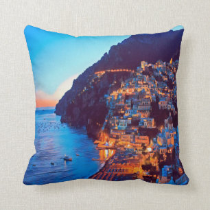 Almofada costa ldp POSITANO Amalfi - pôr do sol tirado pel