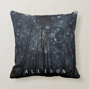Almofada Costume de brilho do céu azul das estrelas da