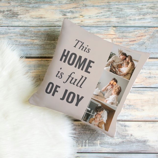 Almofada Cota da Família de Casais Modernos (Criador carregado)