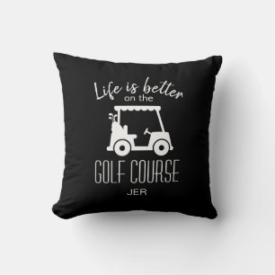 Almofada Cota do Campo de Golfe A Vida do Golfista é Melhor