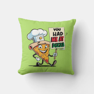 Almofada Cota Fatia da Pizza Engraçada