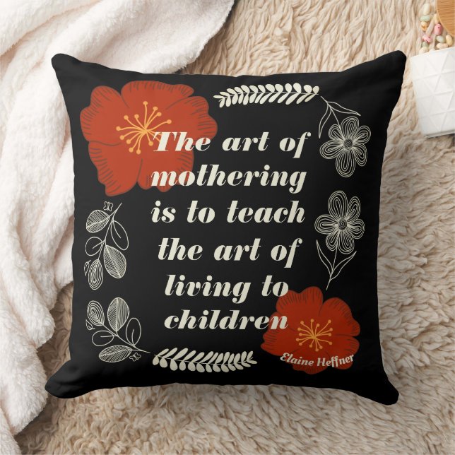 ALMOFADA COTAÇÃO ELAINE HEFFRON PERSONALIZADA PARA DIA DE A (Cobertor)