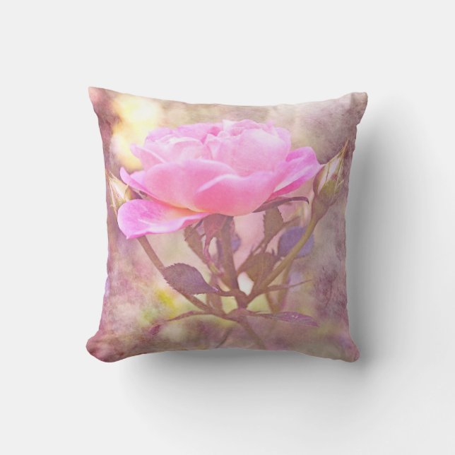 Almofada Cottage Chic Rosa (Frente)