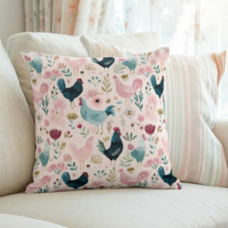 Almofada Cottagecore Floral Frango