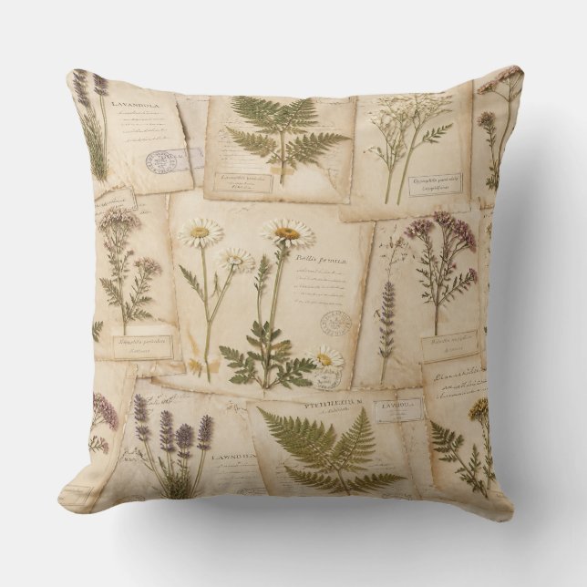 Almofada Cottagecore Herbarium Pillow (Frente)