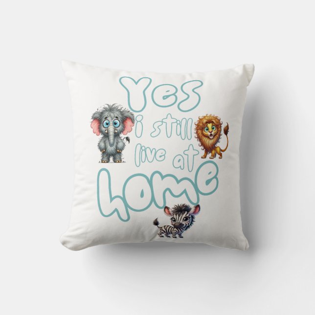 Almofada Cótulo Aquário Safari Animais Da Floresta (Frente)