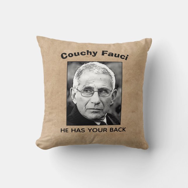 Almofada Couchy Fauci, Travesseiro decorativo (Frente)
