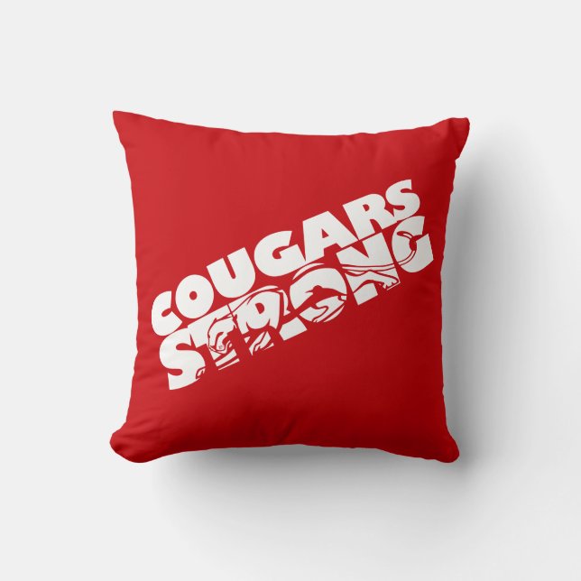 Almofada Cougars Forte Travesseiro decorativo (Frente)