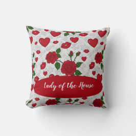 Almofada Couple's Name Love-Inspired Throw Pillow