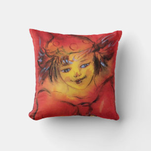 Almofada COURO COM FILHO VERMELHO / Mascarada Veneziano
