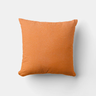 Almofada Couro e couros de fundo de couro laranja,t