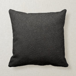 Almofada Couro Preto