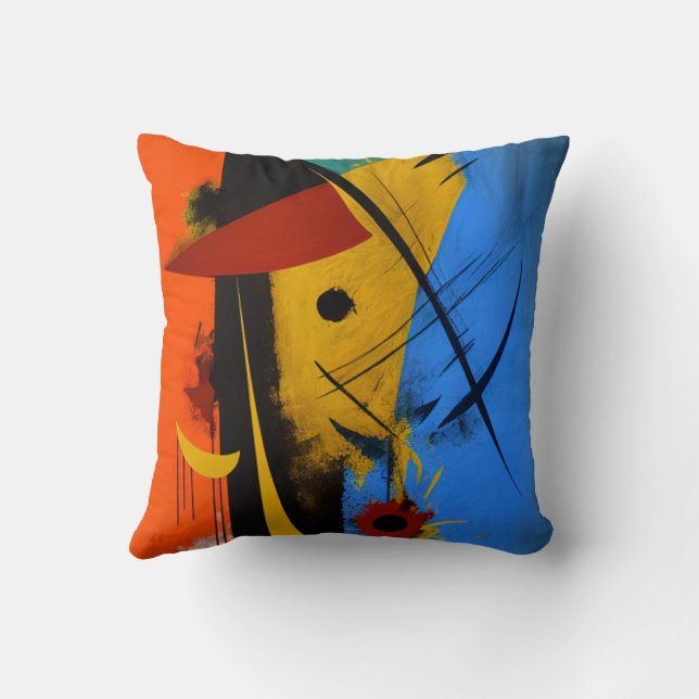 Almofada Coussin art abstrait (Verso)