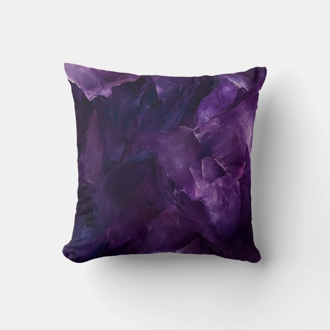 Almofada Coussin art abstrait violet (Frente)