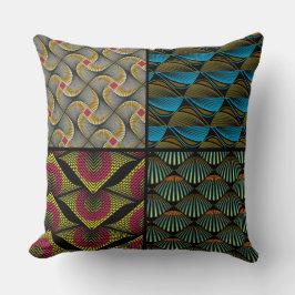 Almofada Coussin carré Wax Africain