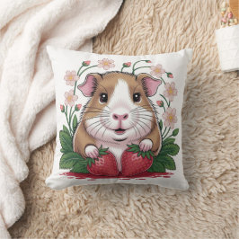 Almofada Coussin Cochon d'Inde Espiègle au Jardin de Fraise