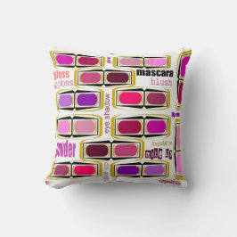 Almofada Coussin coloré et stylisé sur le maquillage