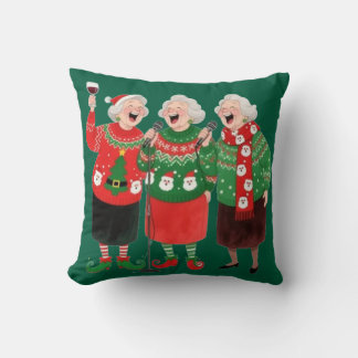 Almofada Coussin de Noël Festive pour Femmes – Pulls de Noë