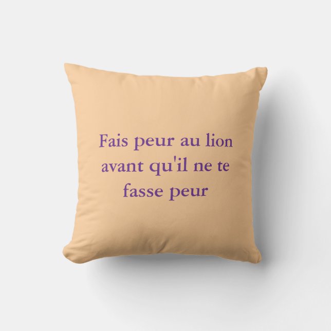 Almofada Coussin Déco Proverbe (Frente)