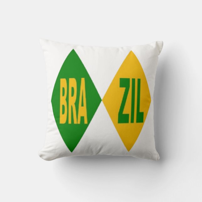 Almofada Coussin décoratif blanc  BRAZIL (Frente)