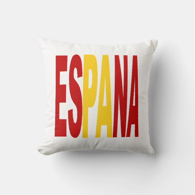 Almofada Coussin décoratif  blanc  ESPANA (Frente)