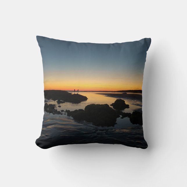 Almofada coussin décoratif, coucher de soleil plage  (Frente)