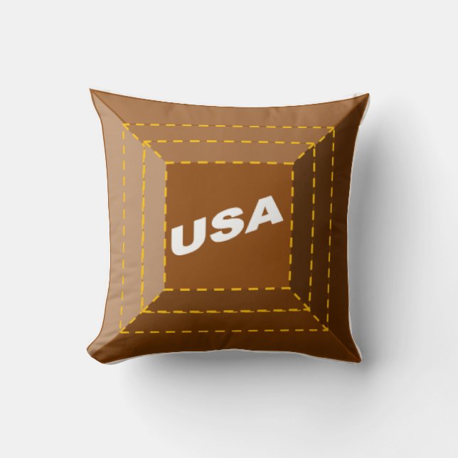 Almofada Coussin décoratif enfants CHOCOLAT  USA (Frente)