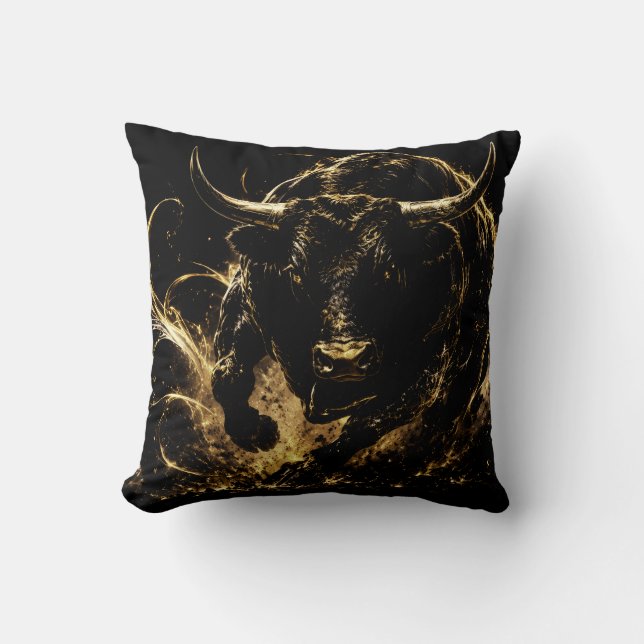 Almofada Coussin Décoratif Taureau de Feu (Frente)