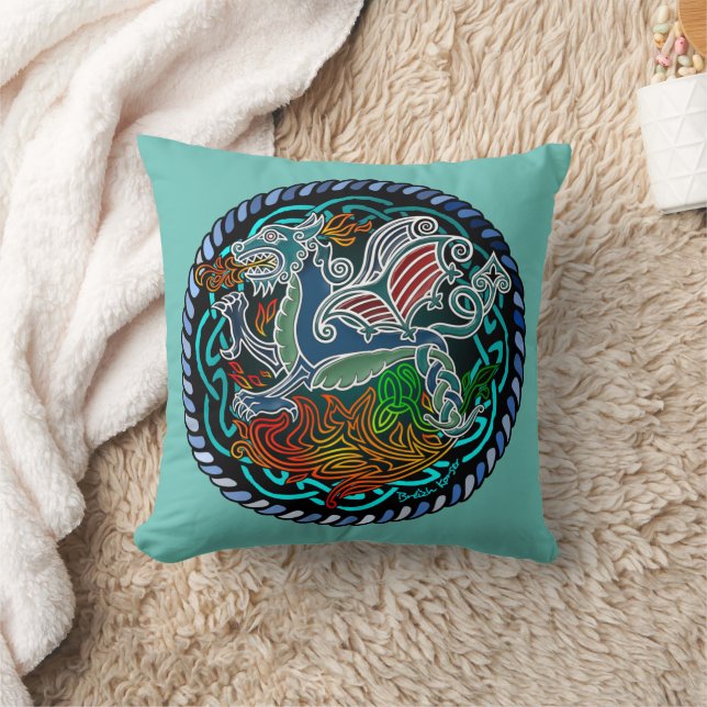 Almofada Coussin Dragon celtique (Cobertor)