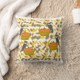 Almofada Coussin Hiboux et Récolte d'Automne