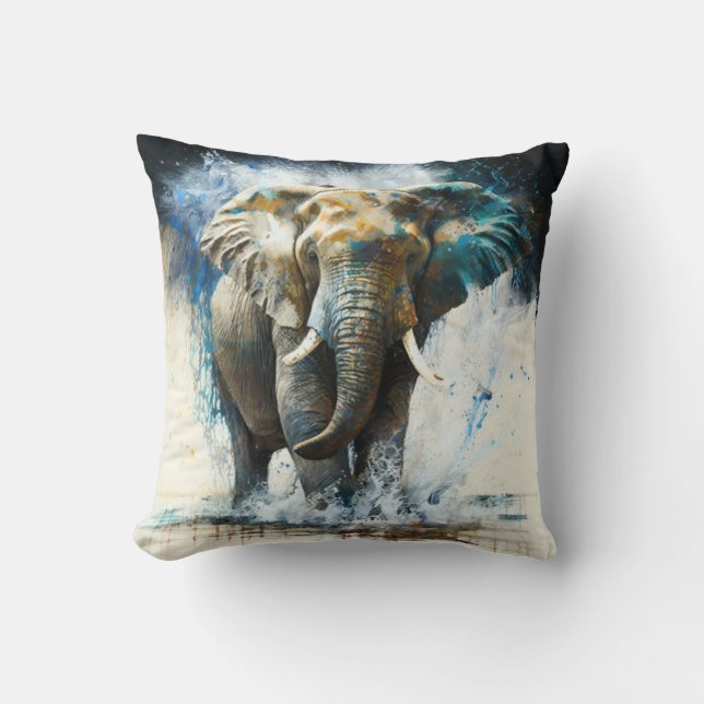 Almofada Coussin imprimé Eléphant (Frente)