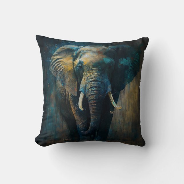 Almofada Coussin imprimé Eléphant (Frente)