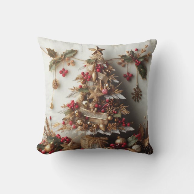 Almofada Coussin Rectangle Merry Christmas for all (Frente)