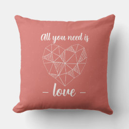 Almofada Coussin Romantique Personnalisé Saint-Valentin