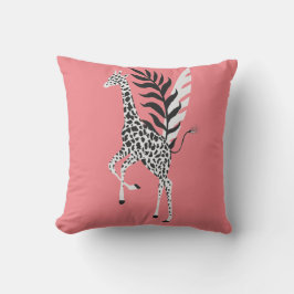 Almofada Coussin wildlife friendship - pink Giraffe cushion