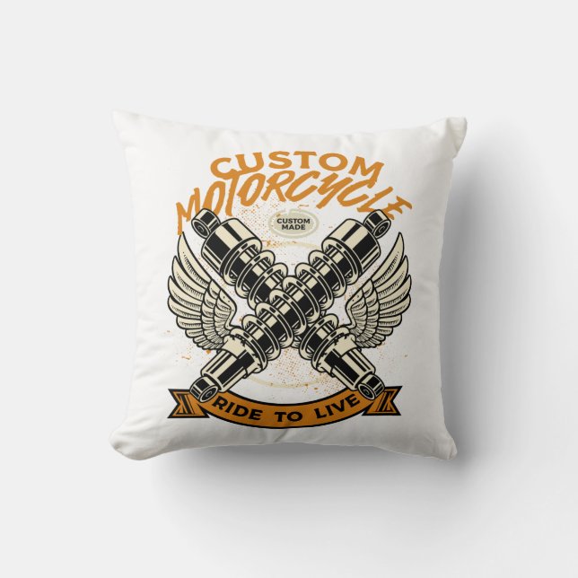 Almofada Coussin Winds in My Face, Asphalt Below (Frente)