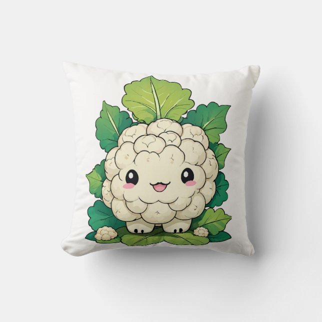 Almofada Couve-flor Kawaii (Frente)