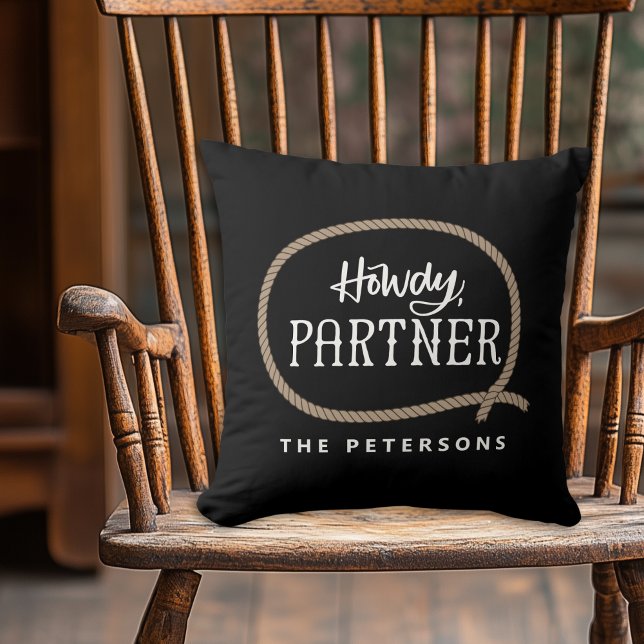 Almofada Cowboy do Parceiro Howdy Personalizado (Criador carregado)