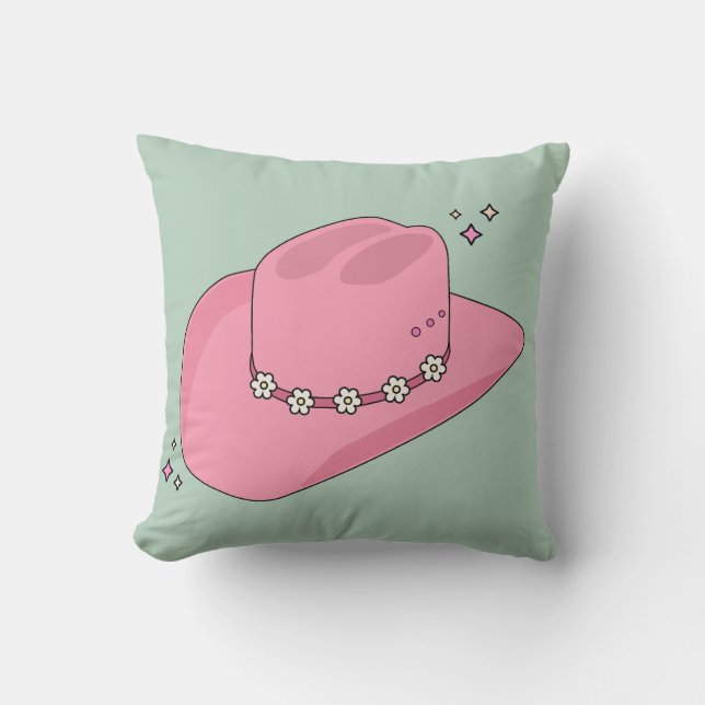 Almofada Cowboy Hoppy Pink E Green (Frente)