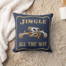 Almofada Cowboy Ocidental Spurs Jingle Por Todo O Caminho