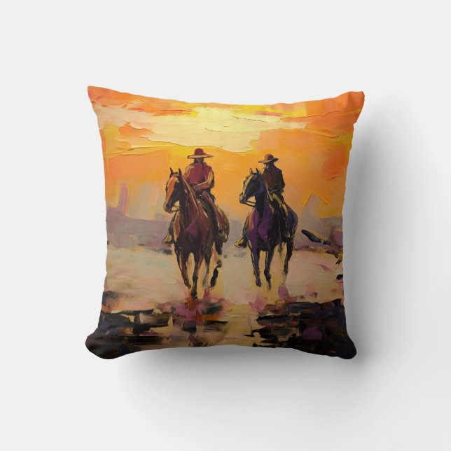 Almofada Cowboy Pillow Western Cushion Wild West Pillow (Frente)