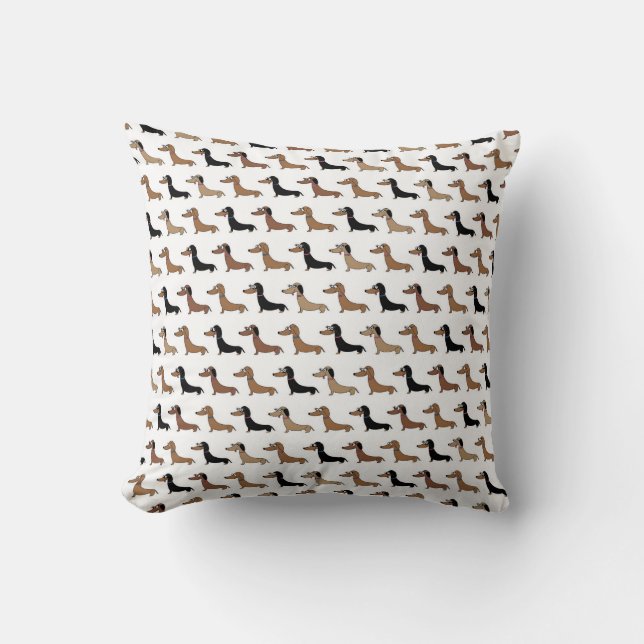 Almofada Coxim bonito do design do Dachshund (Frente)