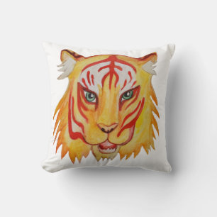 Almofada Coxim da arte da cara do tigre