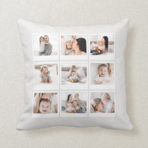 Almofada coxim da fotografia da foto da família multi