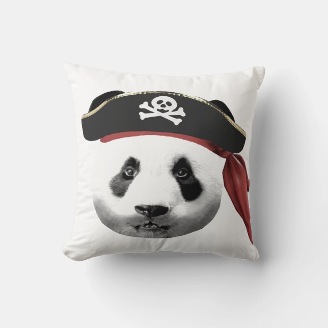 Almofada Coxim da panda do pirata (Frente)