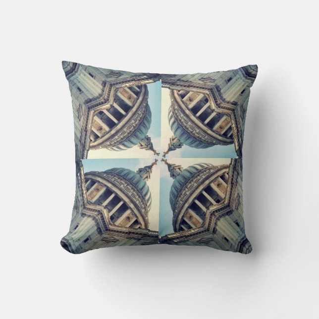 Almofada Coxim das construções da colagem da arte de (Frente)