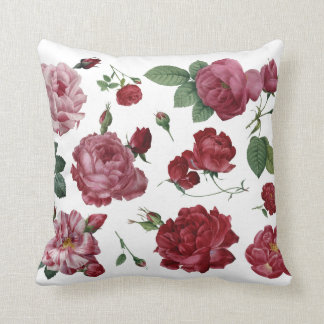 Almofada Coxim do branco dos rosas
